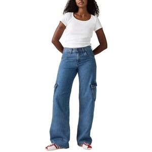 Levi's® Women's Superlow Loose Jeans - All Over Blue 31X32